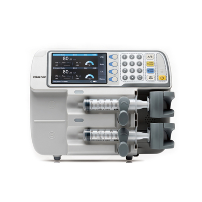 Plastic Syringe Desktop Dual Channel Pump Medical Syringe Pump