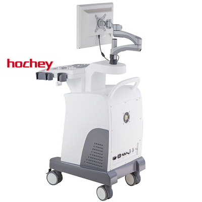 Hochey Medical Trolley Medical Trolley Clinic Hospital Ultrasound China Price Three Probes Portable Pregnancy Scanner Black White Ultrasound For Women