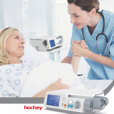 2ml Wholesale HOCHEY MEDICAL Low Noise Small Size Auto Smart Color Screen Electric Syringe Pump Workstation