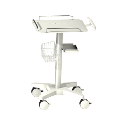 Hospital Laptop Medicinal Tablet Hospital Computer Ward Trolley Use ABS Medical Mobile Trolley