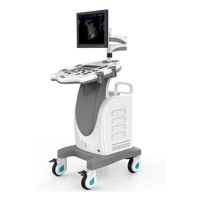 DAWEI High Quality Image Trolley Plastic Animal 3 Probe Connectors Black And White Ultrasound System