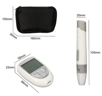 Cheap Home Hospital 3 in 1 Glucometer Blood Glucose Meter Sugar Monitor with Strip Blood Glucose Meter Monitor